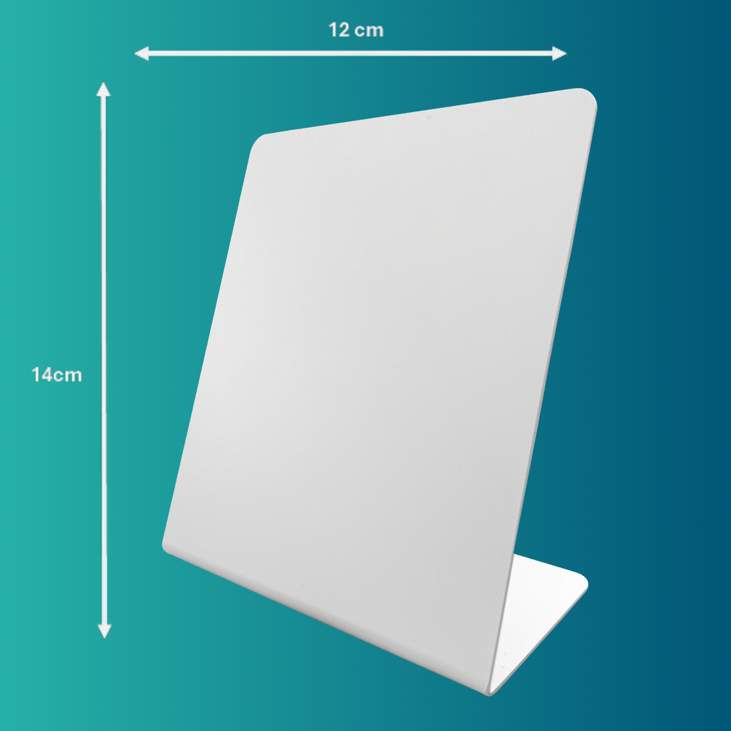 100% frei personalisierbares Display- Aufsteller - Mit eigenem Link NFC / QR-Code 12x14cm