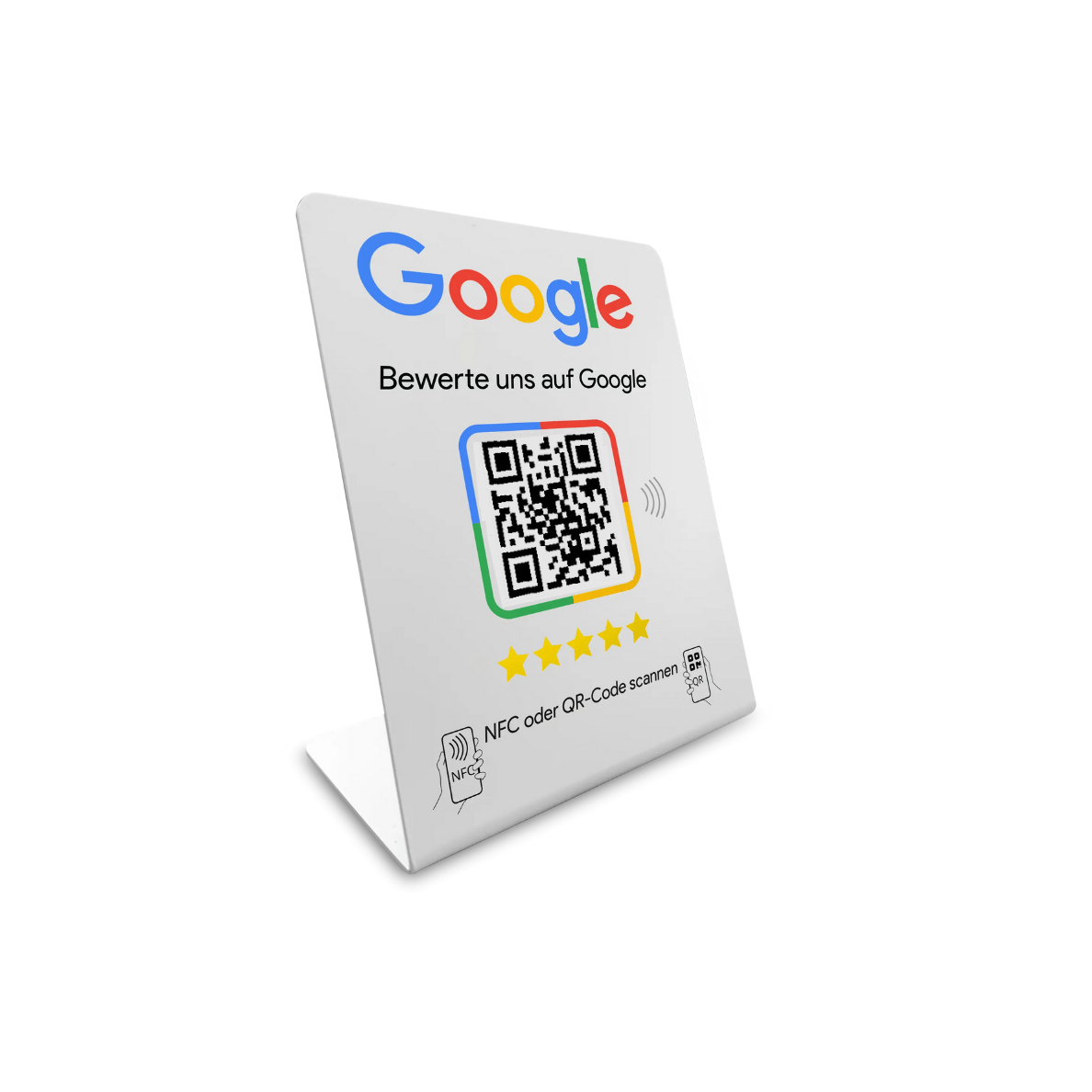 Google Review Booster - NFC / QR-Code Display - Bewertungsaufsteller