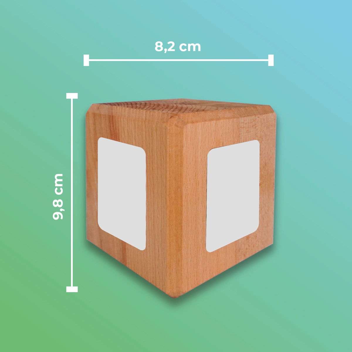 Social Media Booster – NFC/QR-Code Holzcube für mehr Reichweite - 4 - Seiten