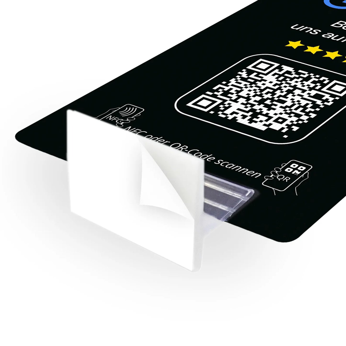Google Review Booster - NFC / QR-Code Aufsteller - Bewertungskarte