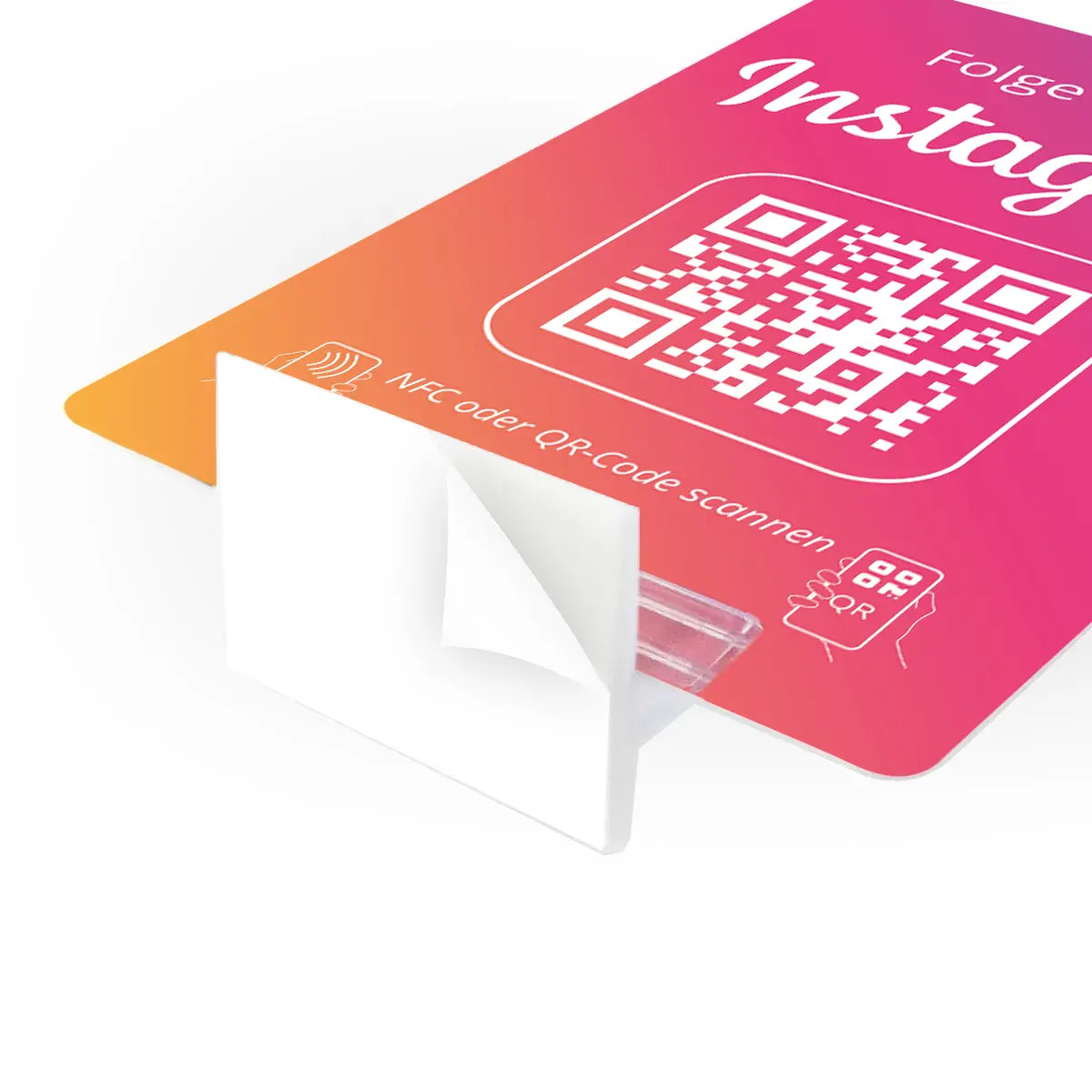 Instagram Booster Karte – NFC/QR-Code Aufsteller für sofortige Follower-Zuwächse!