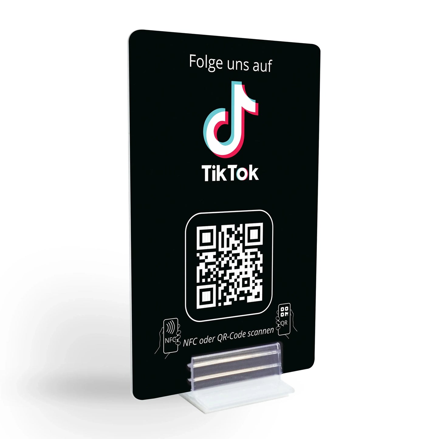 TikTok Growth Karte – NFC/QR-Code Display für virale Reichweite