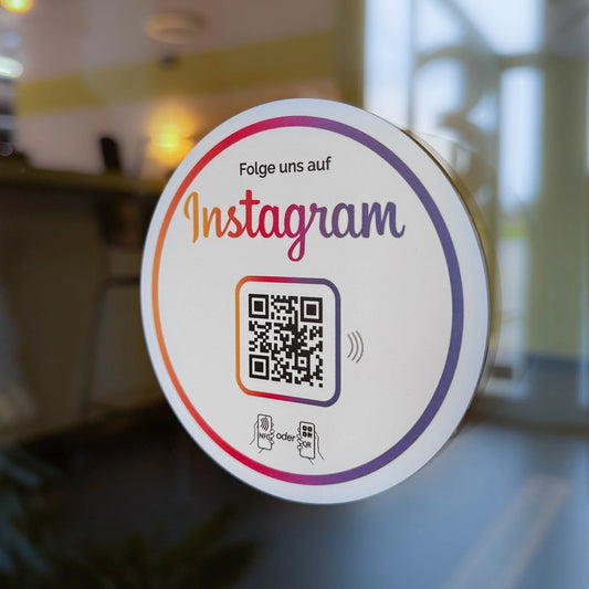 Instagram Follower Booster - NFC + QR-Code zum kleben - für sofortige Follower-Zuwächse!