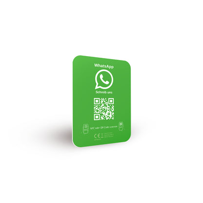 WhatsApp Direct Connect zum kleben – NFC/QR-Code für sofortigen Kundenkontakt