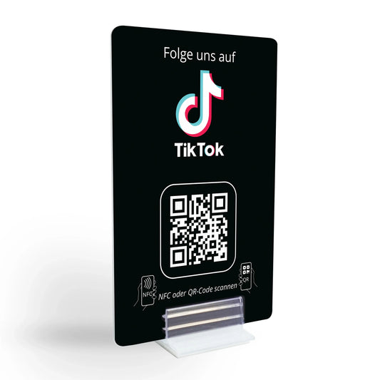 TikTok Growth Karte – NFC/QR-Code Display für virale Reichweite